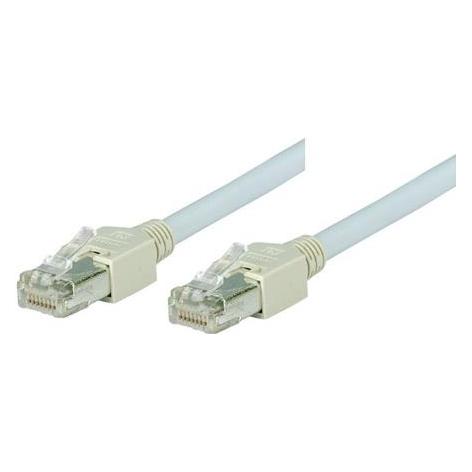Tecline Patchkabel SF/UTP, Cat 5e, grau, 2,0 m halogenfrei, mit Draka-Kabel und Hirosesteckern TM11 (bisheri (SF/UTP, CAT5e, 2 m) (71302)