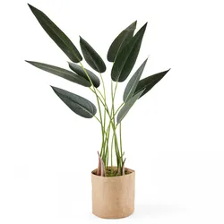 Oviala Business Künstliche Topfpflanze Strelitzia 90 cm - Oviala