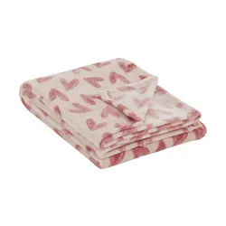como Plaid  Herzen ¦ rosa/pink ¦ Synthetik ¦ Maße (cm): B: 130