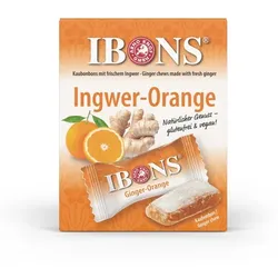 IBONS Ingwer Orange Box Kaubonbons 60 g
