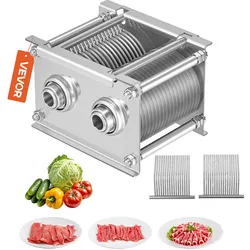 VEVOR Ersatzklingensatz für Gewerbliche Fleischschneider 5 mm, Austauschklinge für Modell 90 Aufschnittmaschine, Edelstahl, Kammförmiges Klingen-Set Geeignet für Entbeintes Fleisch & Weiches Gemüse