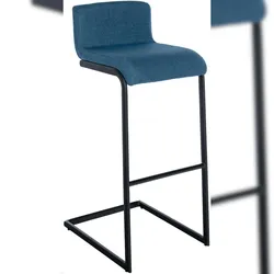 CLP Barhocker port Schwarz blau/Stoff