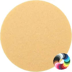 BIASTO - Premium Filz Untersetzer - rund 20cm - Farbe: sand (HF010). Design Glas-Untersetzer für Getränke, Tisch, Bar, Tasse, Vase