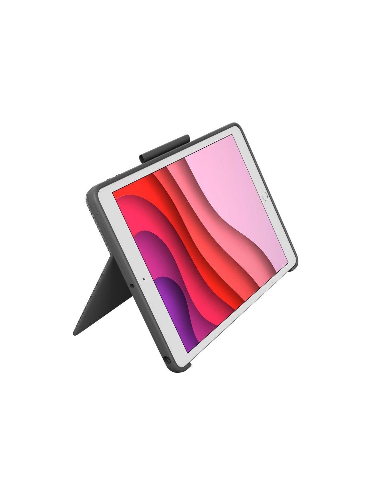 Logitech Combo Touch for iPad 10.9" (10th gen) - Oxford Grey - UK - Tastatur & Folio-Set - Englisch (UK) - Grau