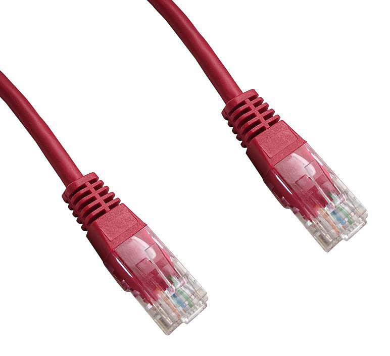 Datacom patchkabel UTP cat5e, 5 meter, rood
