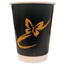 500 Coffee To Go Kaffeebecher 200ml 8oz Butterfly Ø80x97mm doppelwandig