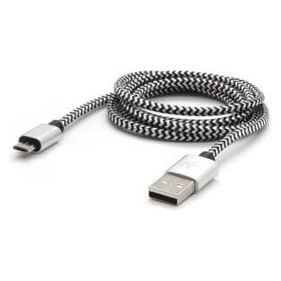 Logo Kabel USB USB-A - microUSB 2 m Czarno-biały (2 m, USB 2.0) (35543190)
