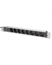 DIGITUS Alu Steckdosenleiste 8-fach 1HE IT 2m 1 HE (DN-95410-IT)