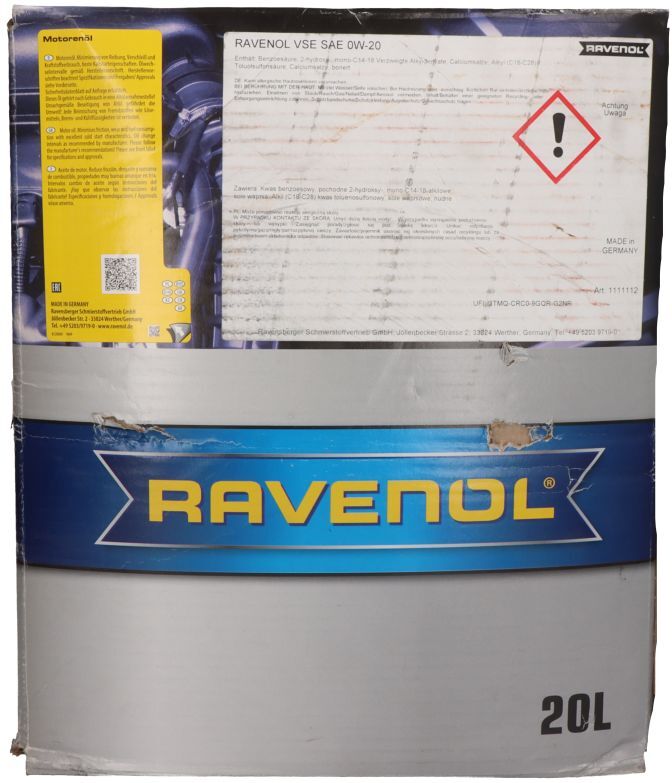 Ravenol Olio motore 1111112 USVO VSE 0W20 20L