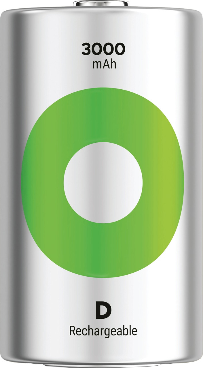 GP Batteries ReCyko+ Mono D 3.000 mAh Accu's