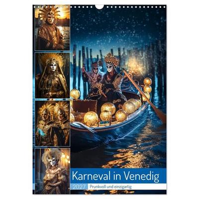 Karneval in Venedig (Wandkalender 2027 DIN A3 hoch), CALVENDO Monatskalender