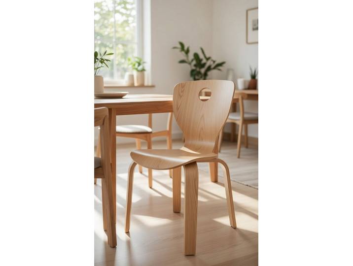 JVmoebel Kinderstuhl Moderner Kinderstuhl aus Holz in Beige für jedes Kinderzimmer