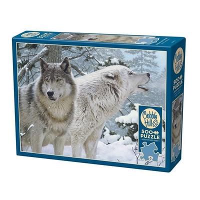 Wölfe im Schnee 500 Teile