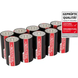 ANS IND 10XC - Industrial, Alkaline Batterie, C (Baby), 10er-Pack