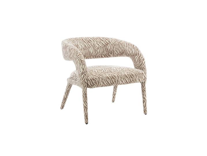 Fauteuil En Tissu À Motif Zèbre Indira