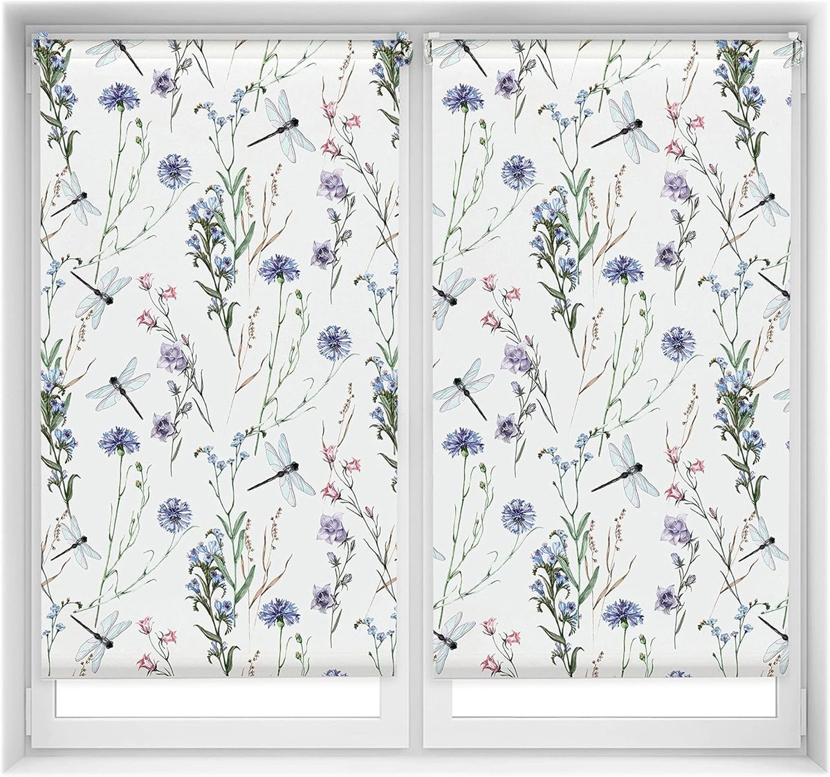 Duo Relax Rolgordijn met Print - Lichtdoorlatend en Semi-transparant - 80 x 150 cm