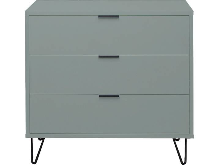 Kommode MÄUSBACHER Bonnie , grün (pine grün matt), B:81cm H:80cm T:45cm, Holzwerkstoff, Sideboards, Kommode, Kommode mit Drahtgestell