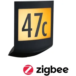 Paulmann LED Außenwandleuchte Smart Home Zigbee 3.0 Padea Dämmerungssensor  insektenfreundlich 198x71mm Tunable Warm 8,2W 550lm Anthrazit 94509