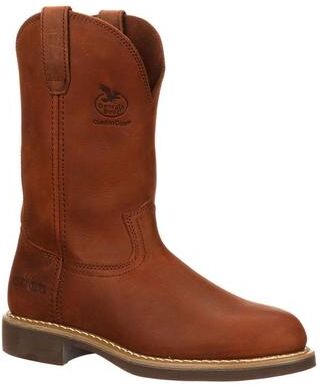 "Georgia Boot Carbo-Tec 11"" Pullon Soft - Mens 7 Brown Boot Medium"