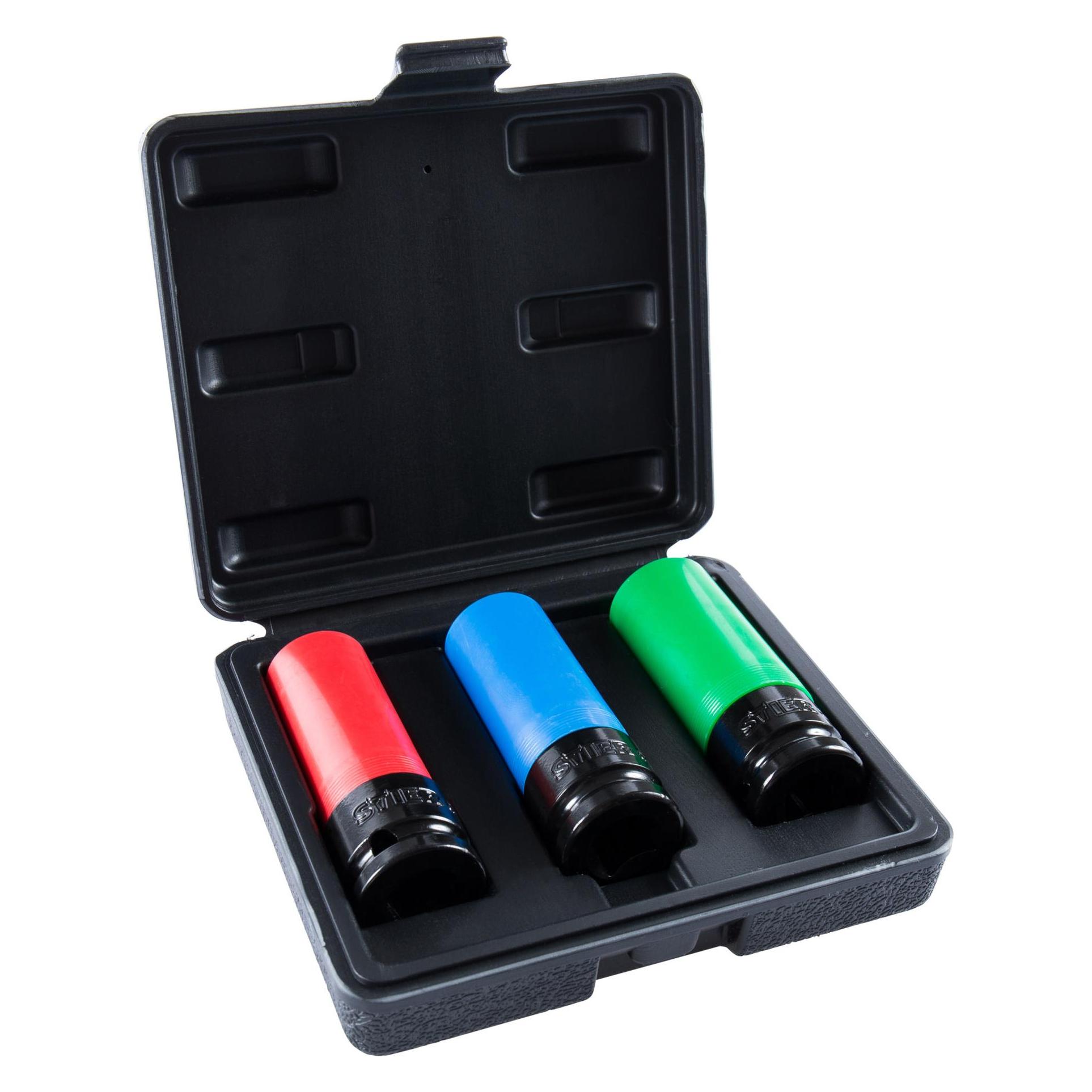 Stier Kraft-Steckschlüssel-Satz 1/2" SW 17/19/21 mm im Kasten (17 mm, 19 mm, 21 mm) (73262785)
