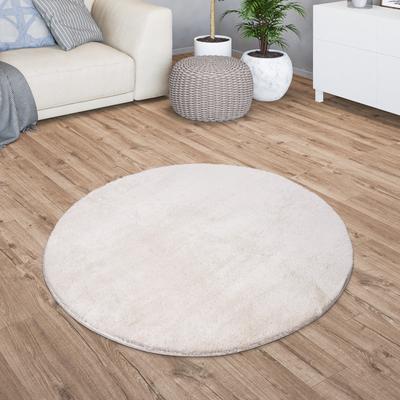 Paco Home Soft Washable Area Rug with Anti-Slip Backing in solid Colors
