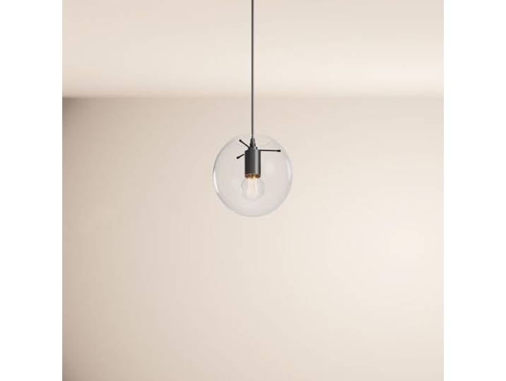 s.luce Orb Glaskugel Galerieleuchte 5m Abhängung Schwarz Galerielampe Hängelampe Orb/Farbverlauf, Farbe:Klar, Größe:Ø 20cm