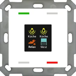 MDT technologies Taster Smart 55 4-fach Farbdisplay, reinweiß/glä BE-TAS5504.01