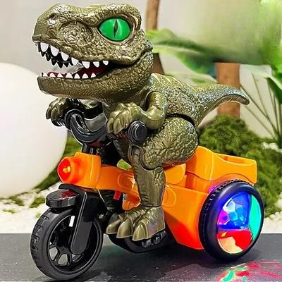 Dinosaurier-Spielzeug mit Lichtern, Kleinkindspielzeug für Jungen und Mädchen im Alter von 3-4 Jahren, bewegliches Dino-Babyspielzeug, elektrisches Dinosaurier-Spielzeug für Kinder von 3-5 Jahren,