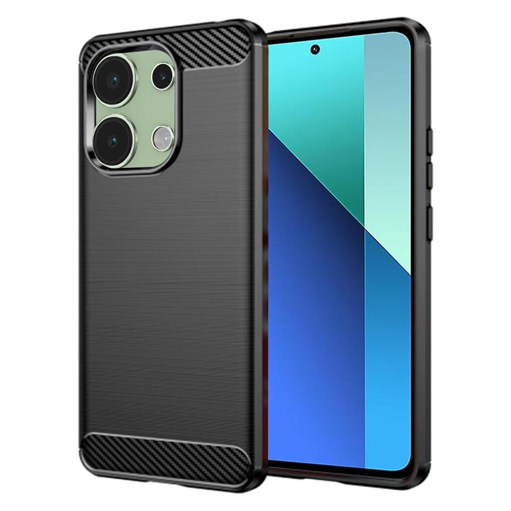 Techsuit - Carbon Silicone - Xiaomi Redmi Note 13 4G - Black (Xiaomi Redmi Note 13 4G) (56345422)