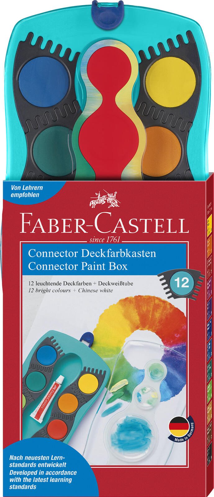 FABER-CASTELL Wasserfarbkasten 12 Farben 125003