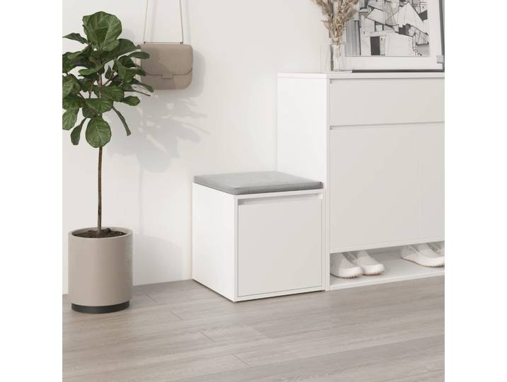 vidaXL Schubladenbox Weiß 40,5x40x40 cm Holzwerkstoff
