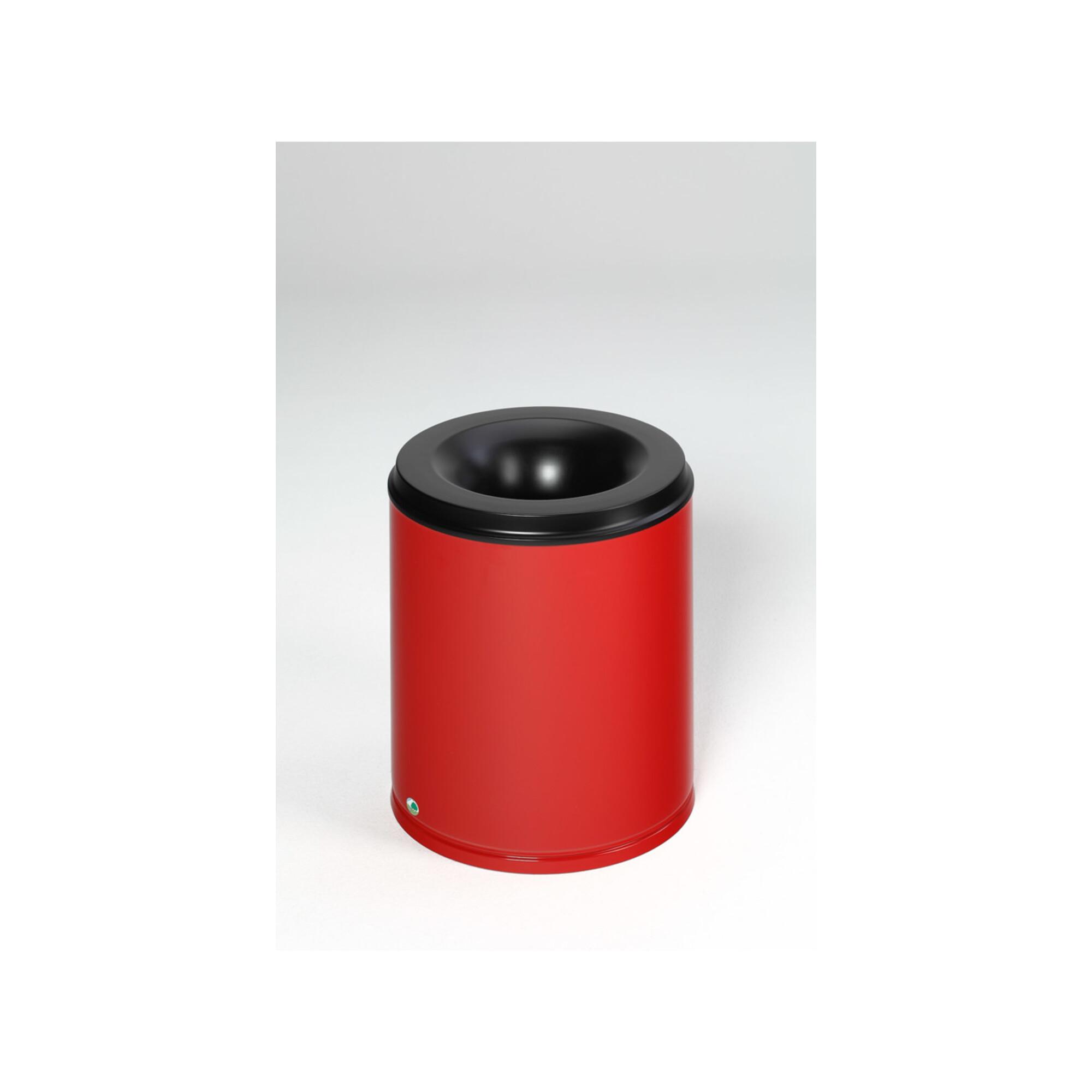 VAR Papierkorb feuersicher Löschkopf rot 80 l (3170)