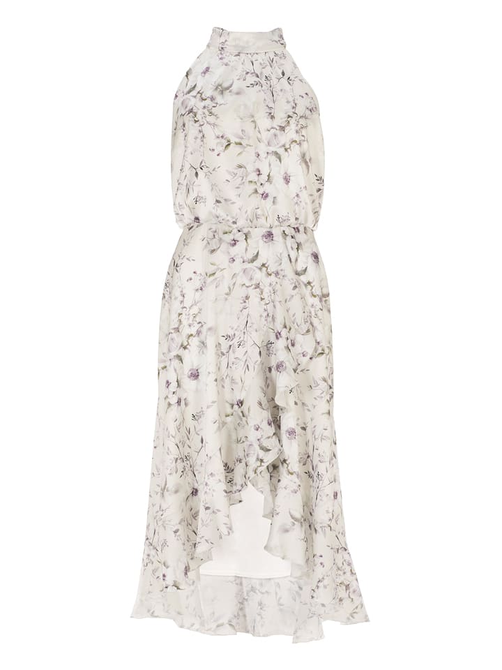 SWING Kleid in Creme/ Bunt - 34