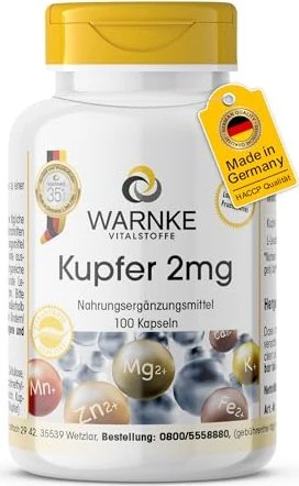 Kupfer 2 mg aus Kupfergluconat Tabletten 100 St