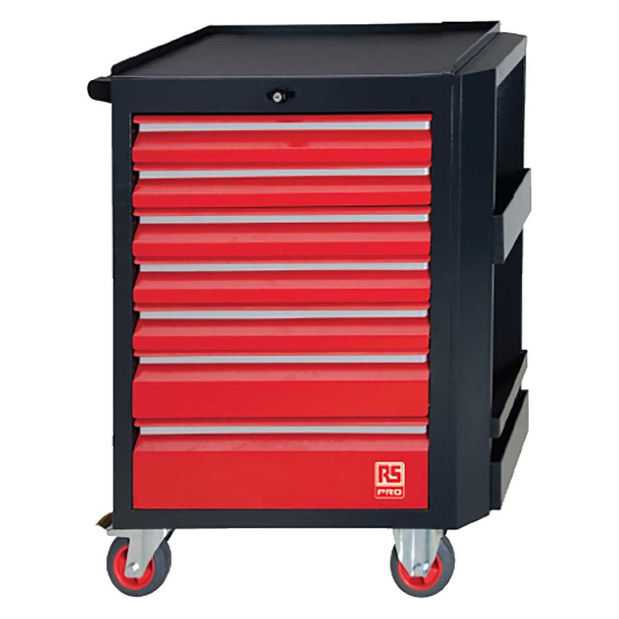 RS PRO 7 Drawer Cabinet with 240pc tool content (71 cm, 97.50 cm) (1253046)