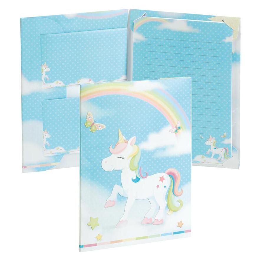 Magni 11701262000 - Briefpapierpack, "Einhorn Lilly", 165 x 235 mm & 90 x 177 mm, 10 Blätter & 10 (20 Stk.) (11701262000)
