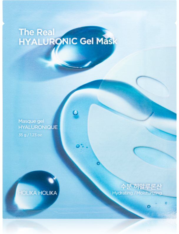 Holika Holika The Real Hyaluronic Gel Mask moisturising face sheet mask with gel consistency 35 g