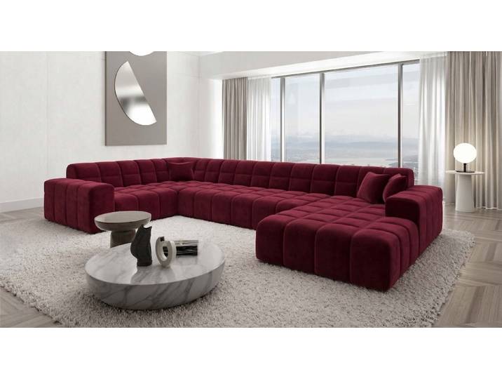Stoff Wohnlandschaft Ibiza U-Form