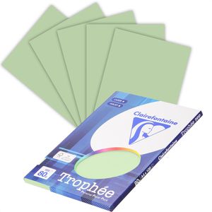Clairefontaine Kopierpapier Trophée 4105C, A4, 80g/qm, hellgrün, 100 Blatt
