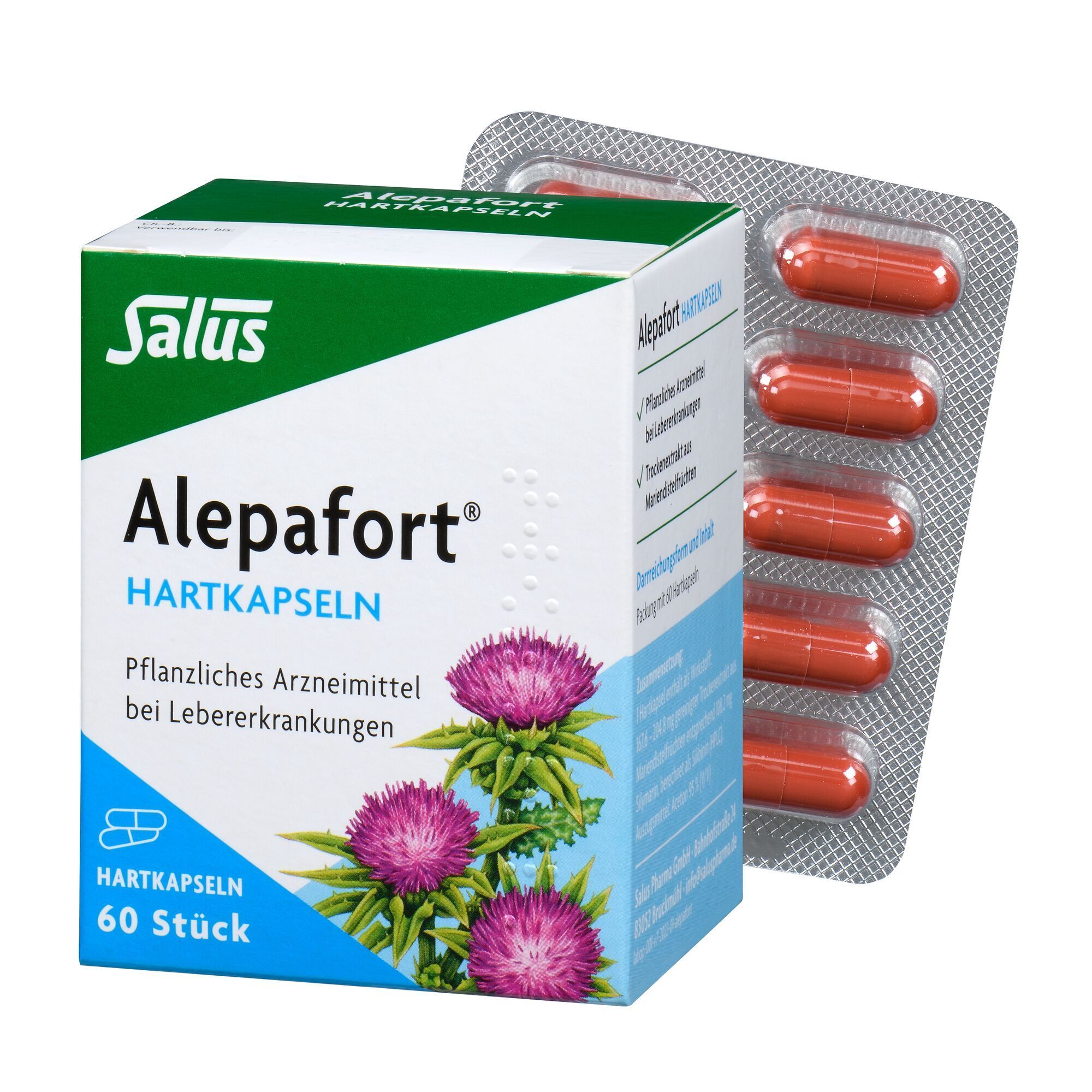 Alepafort Mariendistel Hartkapseln 60 St