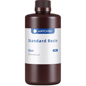 Anycubic Resin Standard, transparent, für 405 nm Wellenlänge, fest und formstabil, 1kg