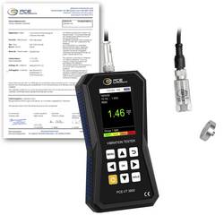 PCE Instruments Vibrationsmesser PCE-VT 3800-ICA mit ISO-Zertifikat ext. Sensor Speicher Software Spitzenwertmessung