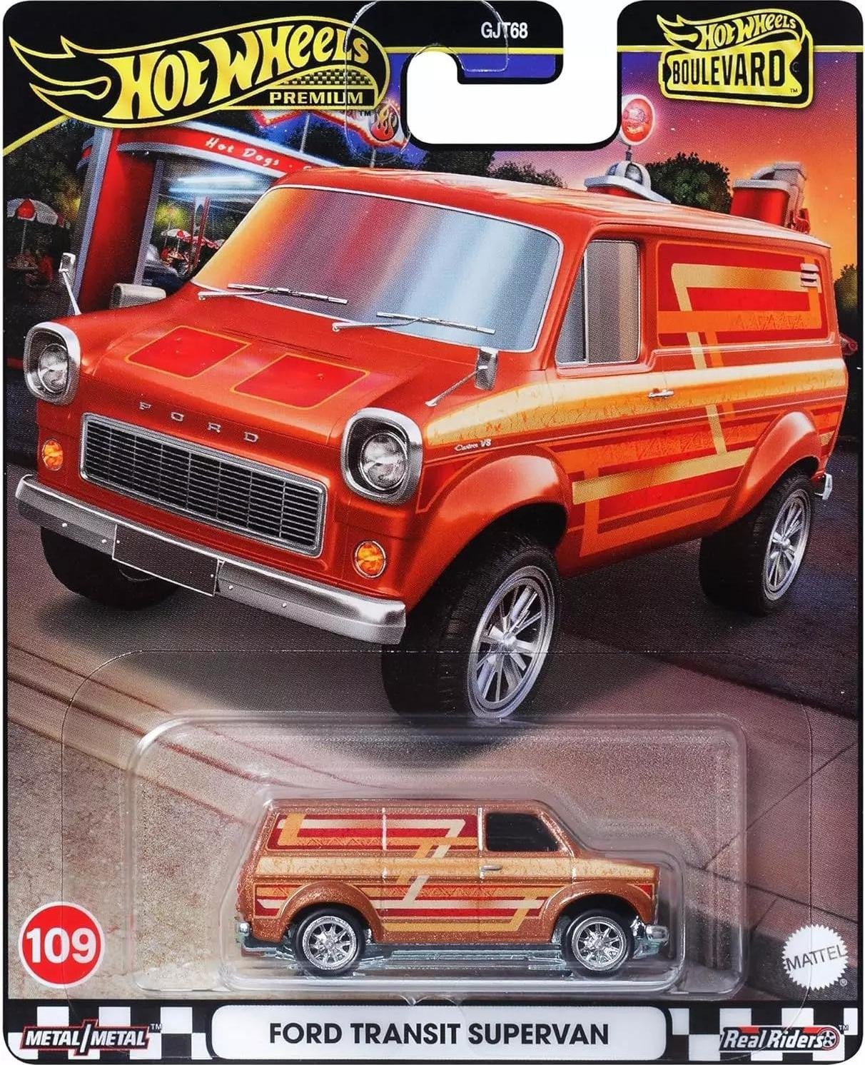 Hot Wheels Boulevard HRT76 Auto Rood Geel Metaal