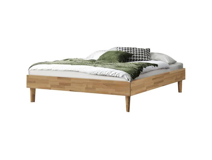 Hasena Bett Sassari Kernbuche Nature Massivholz 200 x 200 cm - Bett
