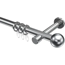 GARDINENSTANGE Prestige Luino 180 cm, 1-läufig, 20 mm Ø Chrom