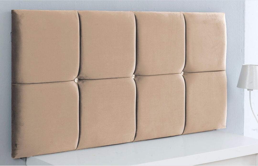 17 Stories Carter-James Upholstered Velvet Headboard Coffee Single (3')