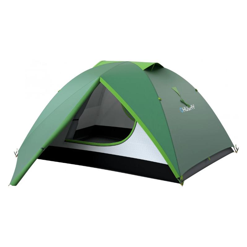 Huskyzelt BURTON 2-3 grün (Tunnelzelt, 4.02 kg, 3 Personen) (HY-1H0-7251)
