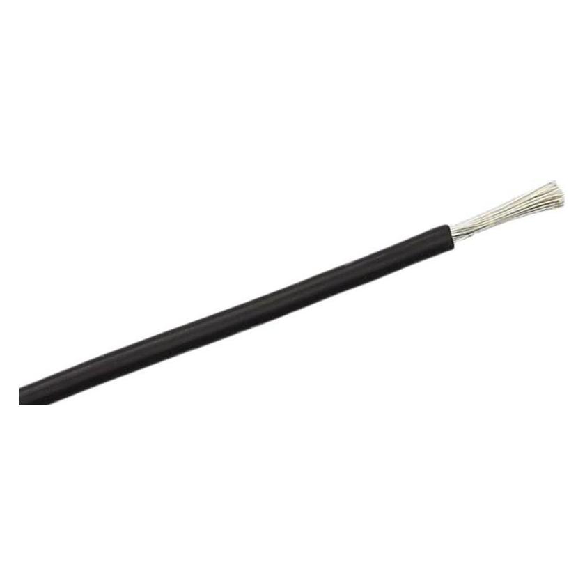 RS PRO Prüfleitung / 0,75 mm² Kupfer verzinnt, Schwarz Silikongummi isoliert, 25m (25 m) (2101259)