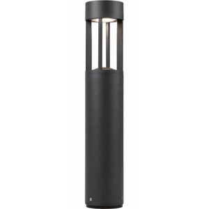SLV Wegeleuchte Slots 45, anthrazit, mit 230 V Netzstrom, Pollerleuchte, LED, IP44 Spritzwasserschutz, Höhe 46 cm