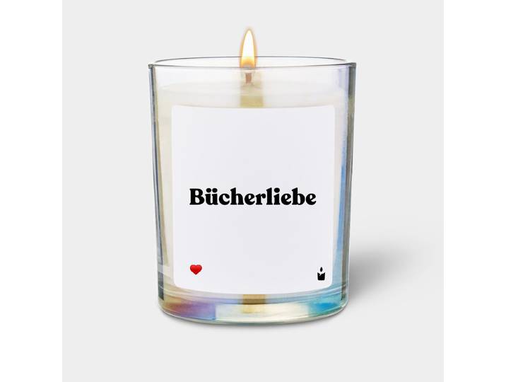 Duftkerze Rainbow Woody Bücherliebe